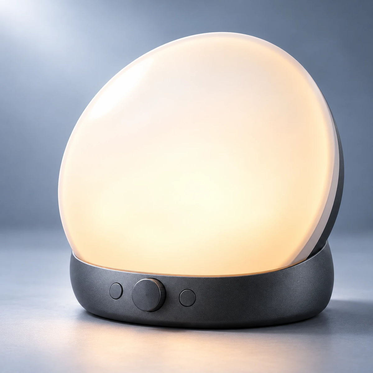 kinsorea Dawn Clock: close view of materials and controls