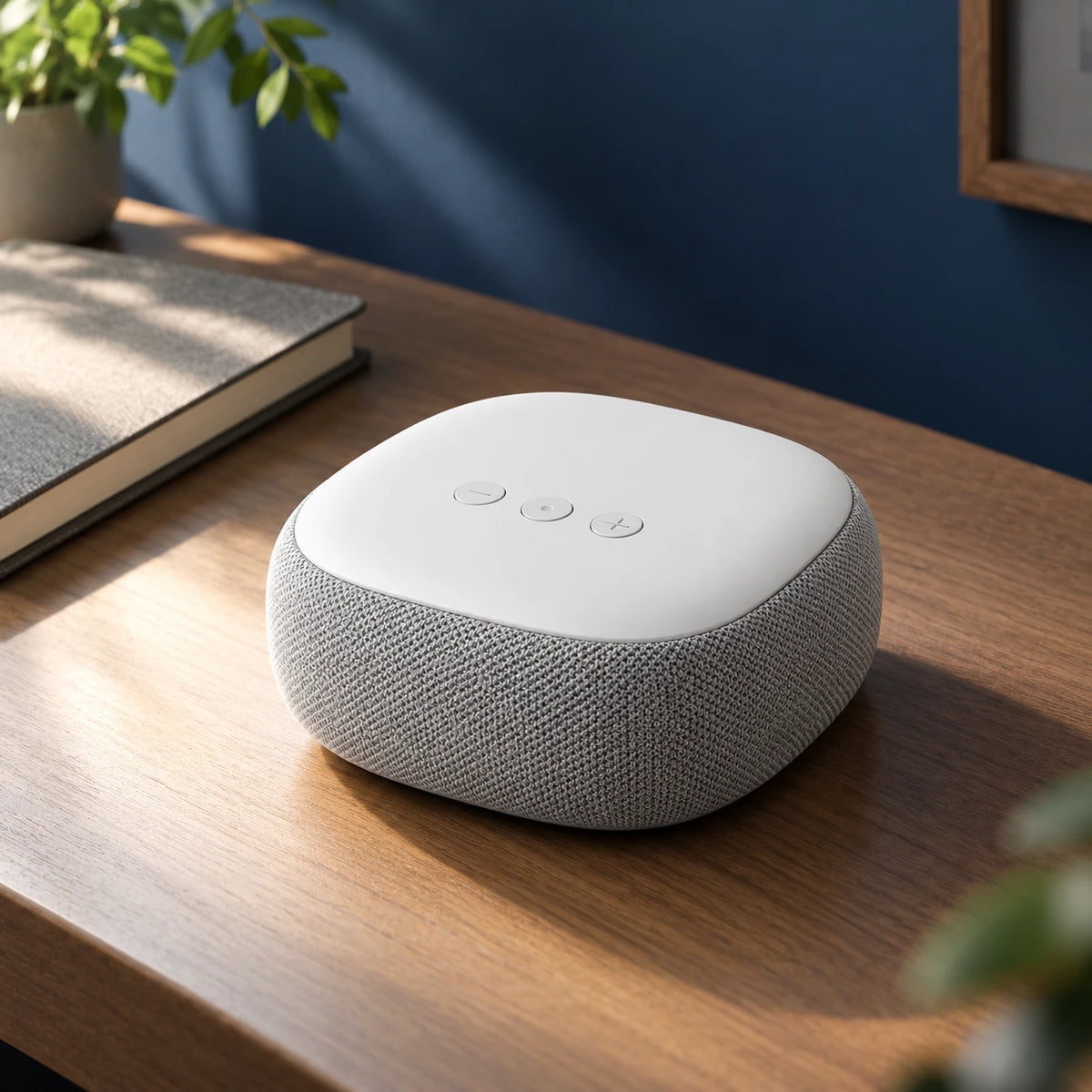 kinsorea Nest Mini Speaker: everyday setting; surrounding objects are styling only