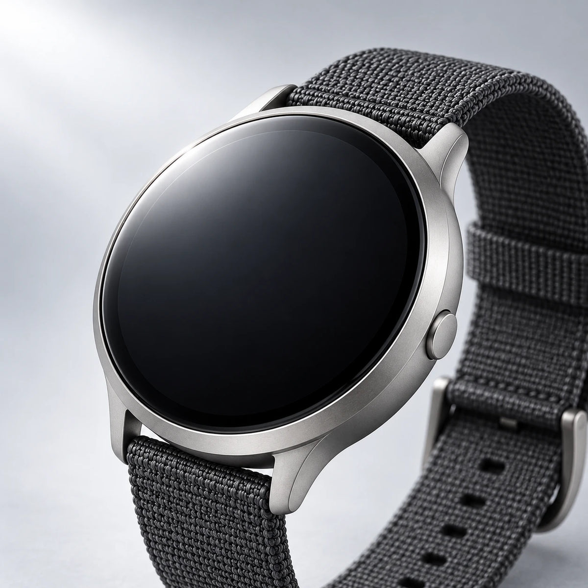 kinsorea Orbit Watch: close view of materials and controls