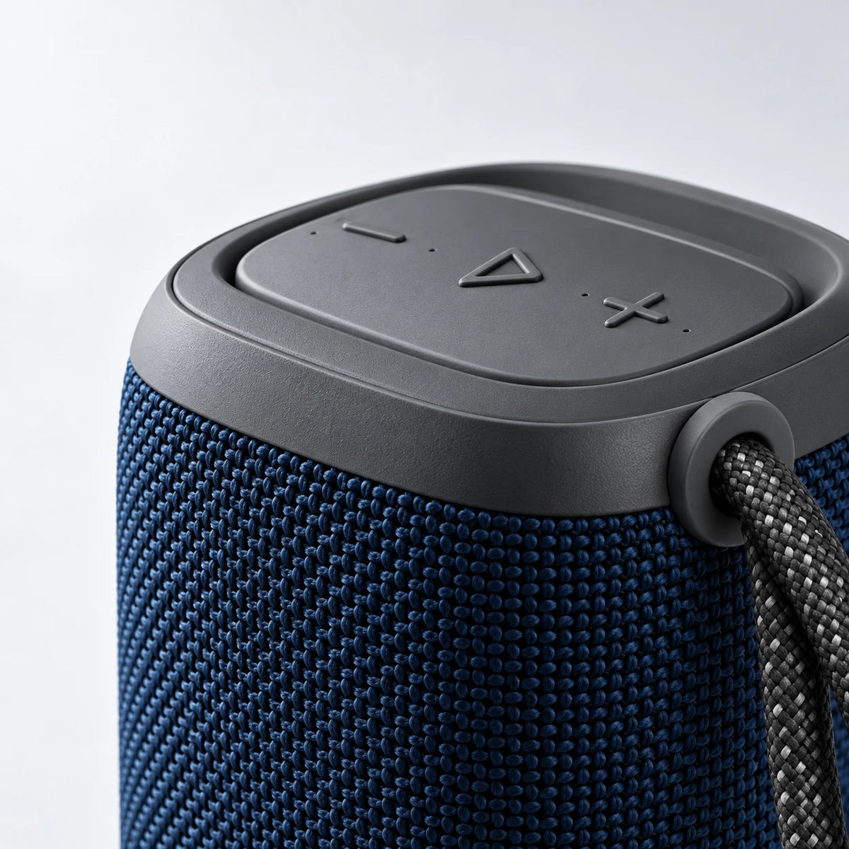 kinsorea Roam Speaker: close view of materials and controls